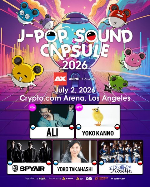 Anime Expo 2026 เผยไลน์อัปครบ! ALI และ โยโกะ คันโนะ ร่วมเวที J-POP SOUND CAPSULE