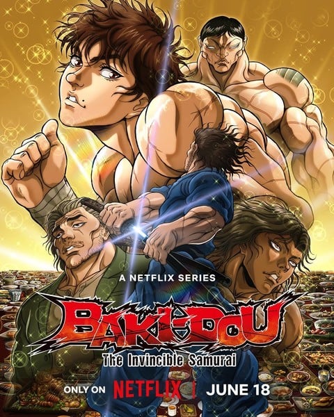 BAKI-DOU: The Invincible Samurai ภาค 2 เตรียมลง Netflix 18 มิถุนายนนี้