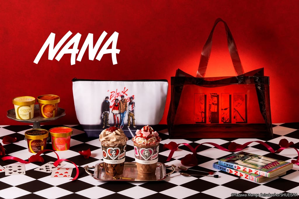 GODIVA × NANA Collection: Chocolixir Drinks Inspired by Nana & Hachi, Plus Ice Cream Set with Cooling Pouch