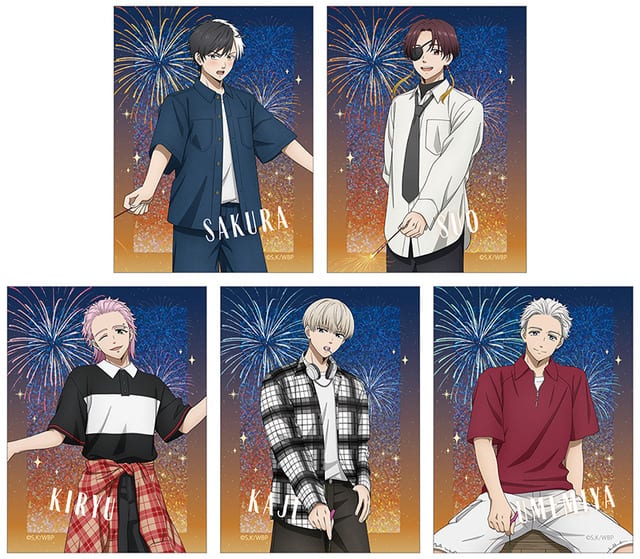 WIND BREAKER Launches New Summer Fireworks Merchandise Featuring Original Artwork of Five Characters