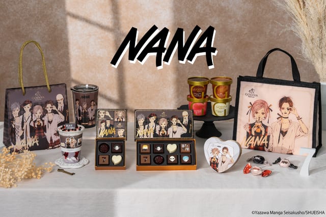 NANA × GODIVA Second Collaboration Announced — Yazawa Ai Draws Exclusive New Art of Nana, Hachi & Black Stones