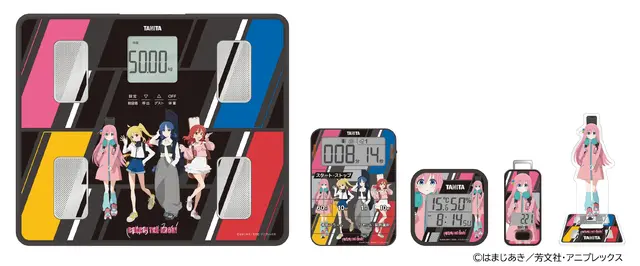 Bocchi the Rock! x Tanita Collab Launches 14 Health Items Voiced by All Four Kessoku Band Members