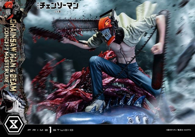 Prime 1 Studio Reveals 1/6 Scale "Chainsaw Man & Beam" Statue from Chainsaw Man: Reze Arc