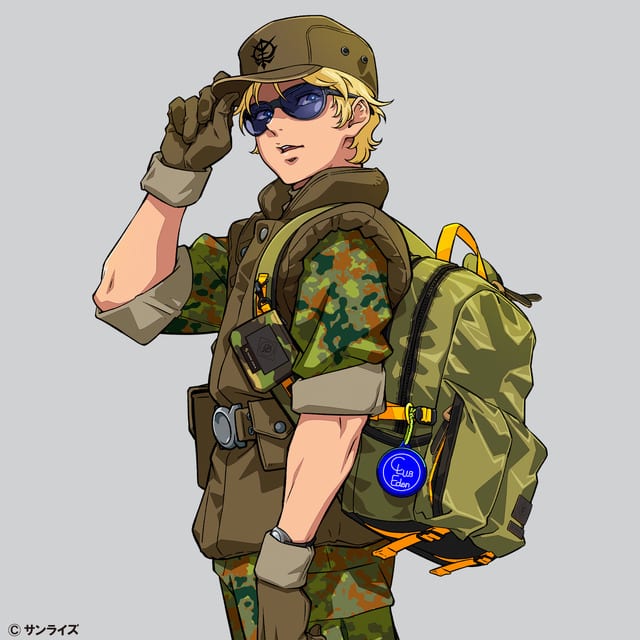 Gundam THE ORIGIN x master-piece Collab: Char's Academy Combat Uniform Inspires New Military-Style Bags and Club Eden Reflector Charm