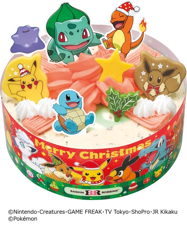 เค้กไอศกรีมคริสต์มาสจาก Baskin-Robbins ลาย Pokémon, USJ และ Sanrio เปิดจองแล้ววันนี้!