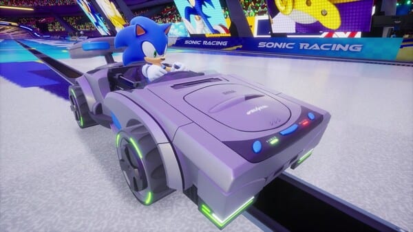 ภาพโปรโมตเกม Sonic Racing CrossWorlds แสดงแผนงาน Year 2